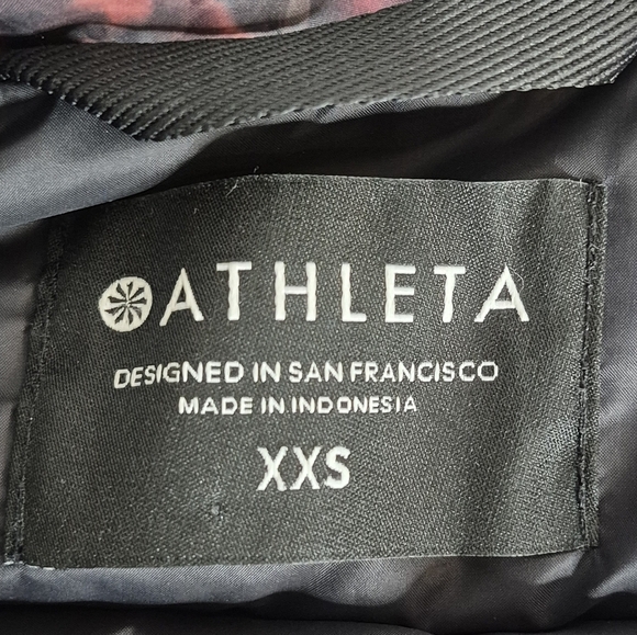 Athleta Downtown Floral Printed Down Puffer Jacket - Size XXS - Picture 14 of 16